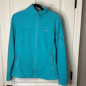 Columbia Aqua Blue Fleece Jacket